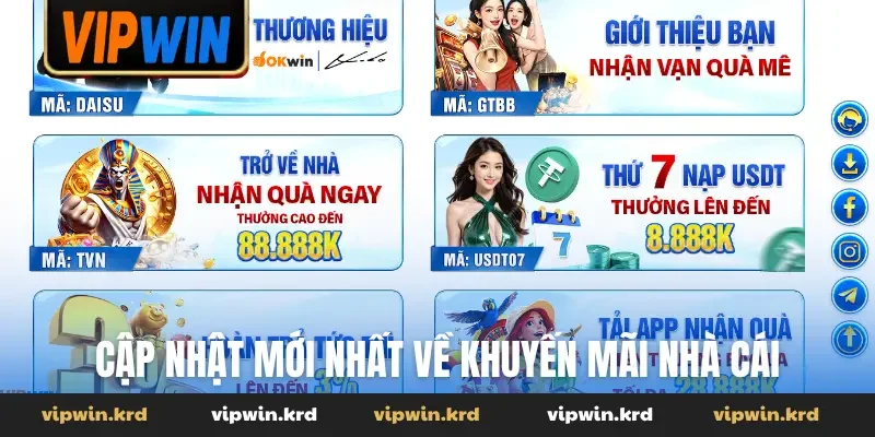 Cập nhật mới nhất về khuyến mãi nhà cái