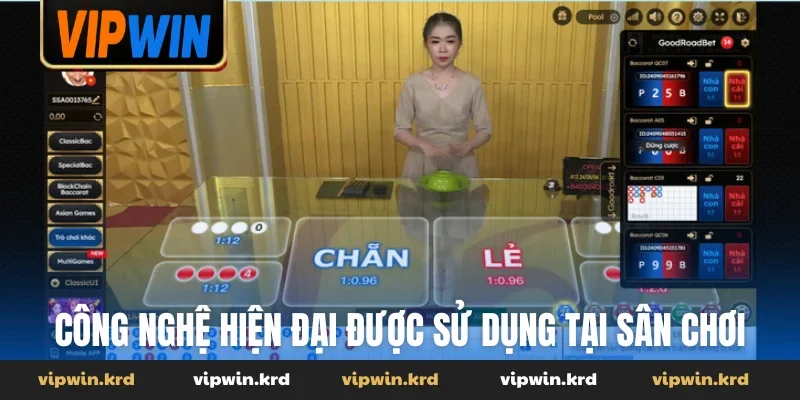 Công nghệ hiện đại được sử dụng tại sân chơi