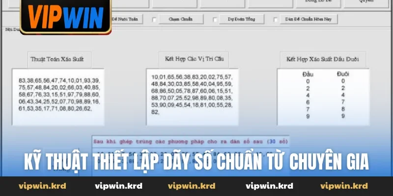 Kỹ thuật thiết lập dãy số chuẩn từ chuyên gia