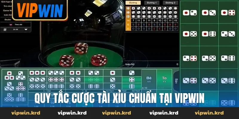 Quy tắc cược Tài Xỉu chuẩn tại VIPWIN